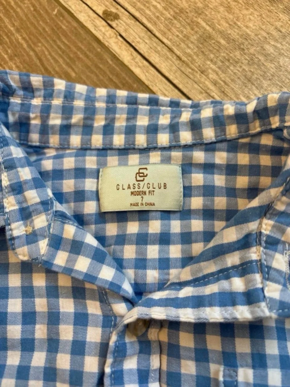 Class Club lightweight gingham